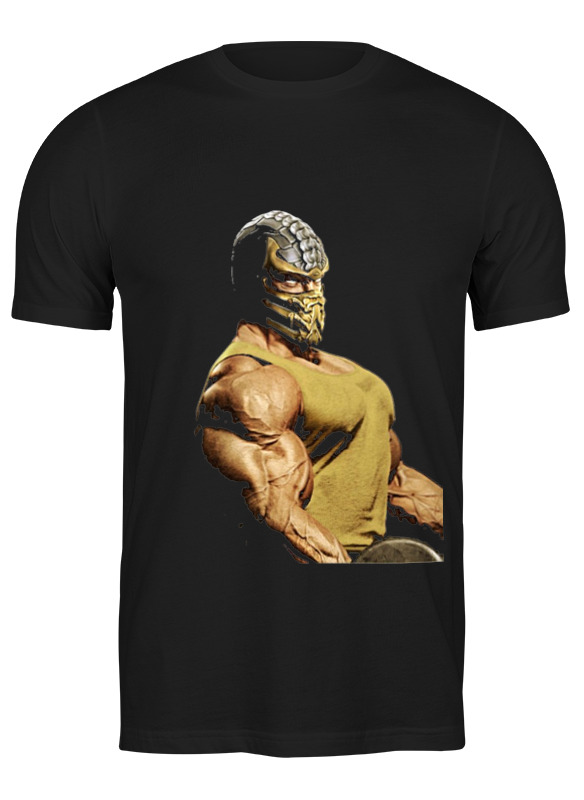 Футболка мужская Printio Scorpion черная 2XL
