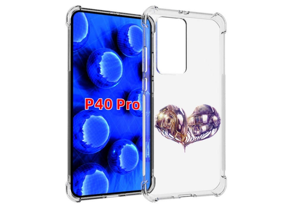 

Чехол MyPads сердце абстракция для Huawei P40 Pro противоударный, Прозрачный, Tocco