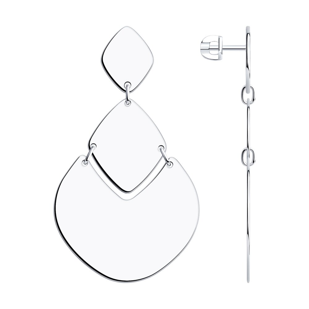 Серьги из серебра SOKOLOV 94025587
