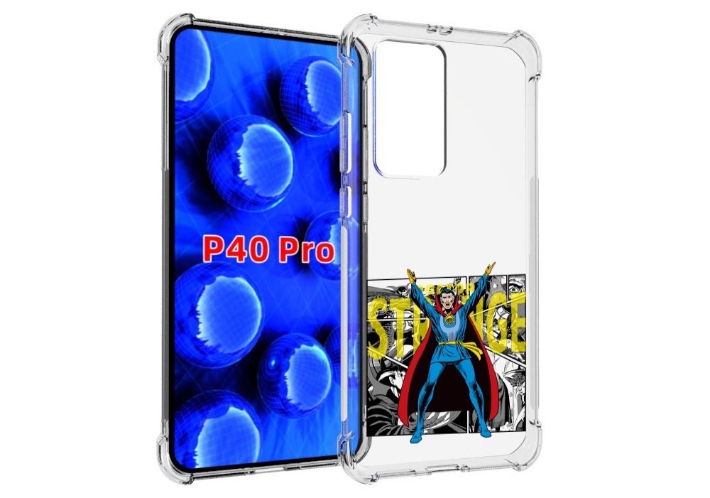 

Чехол MyPads доктор стренж комикс для Huawei P40 Pro противоударный, Прозрачный, Tocco
