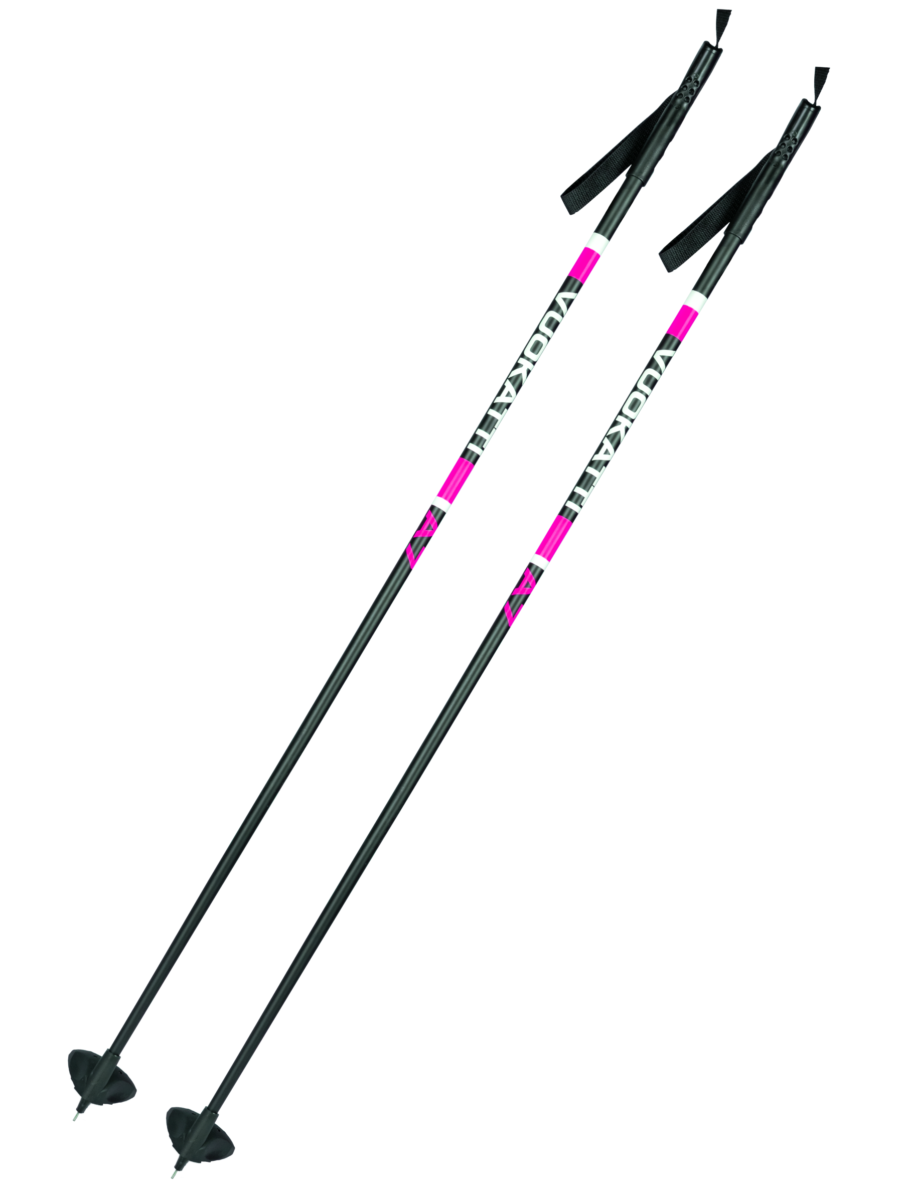 Палки лыжные VUOKATTI BlackMagenta 100 стекловолокно 110 см 757₽