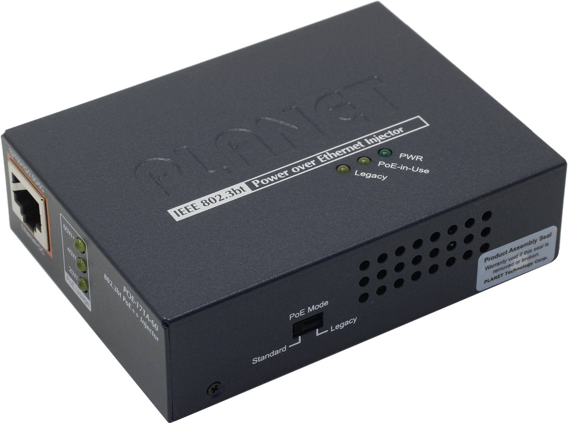 

Пассивный Fast Ethernet PoE-инжектор Osnovo Midspan, HMA84GR7MFR4N-UHTD