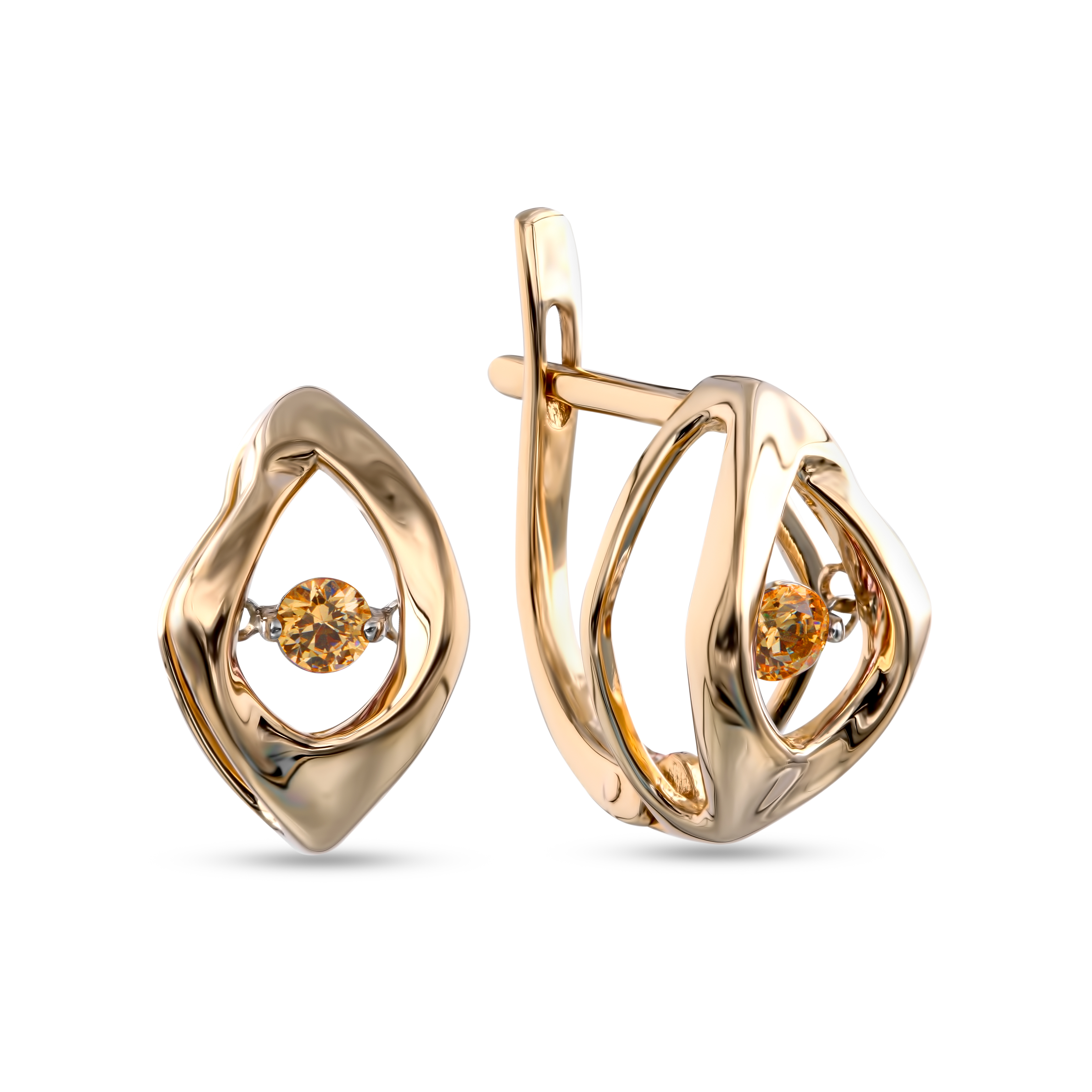 

Серьги из желтого золота Dilight 0702640, 0702640