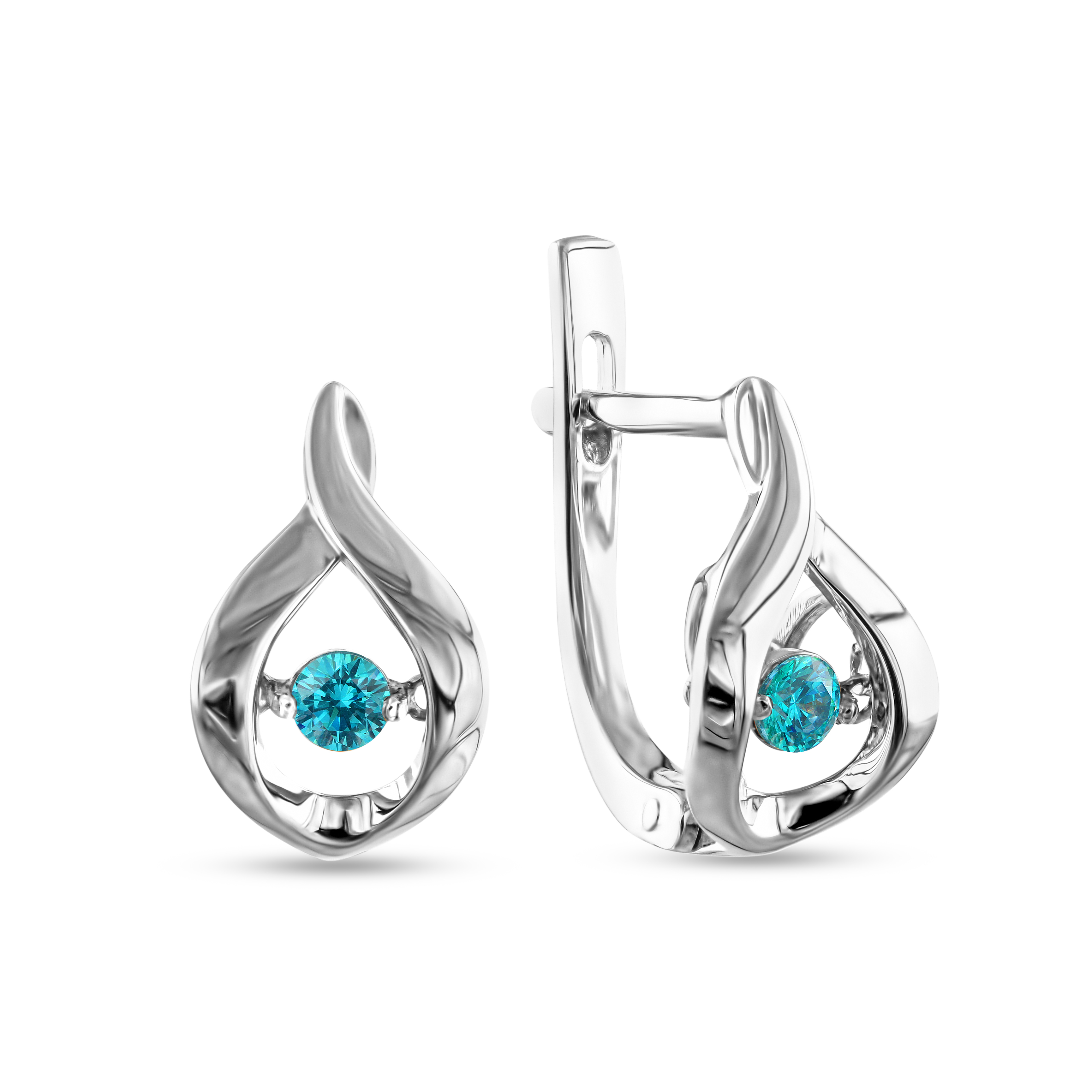 

Серьги из белого золота Dilight 0702632, 0702632
