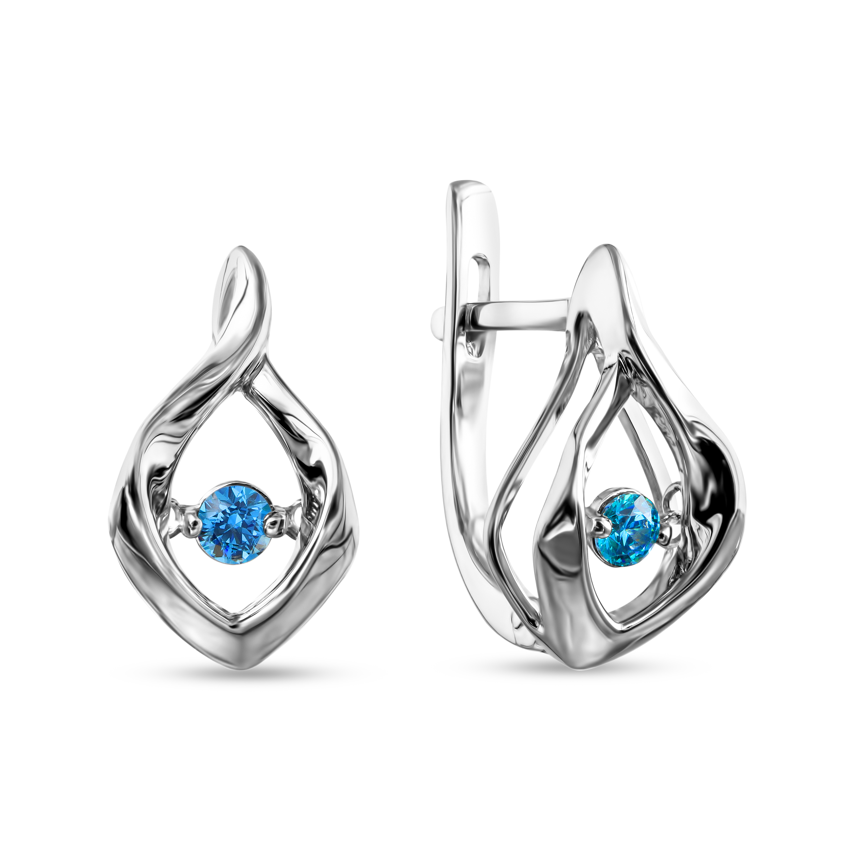

Серьги из белого золота Dilight 0702628, 0702628