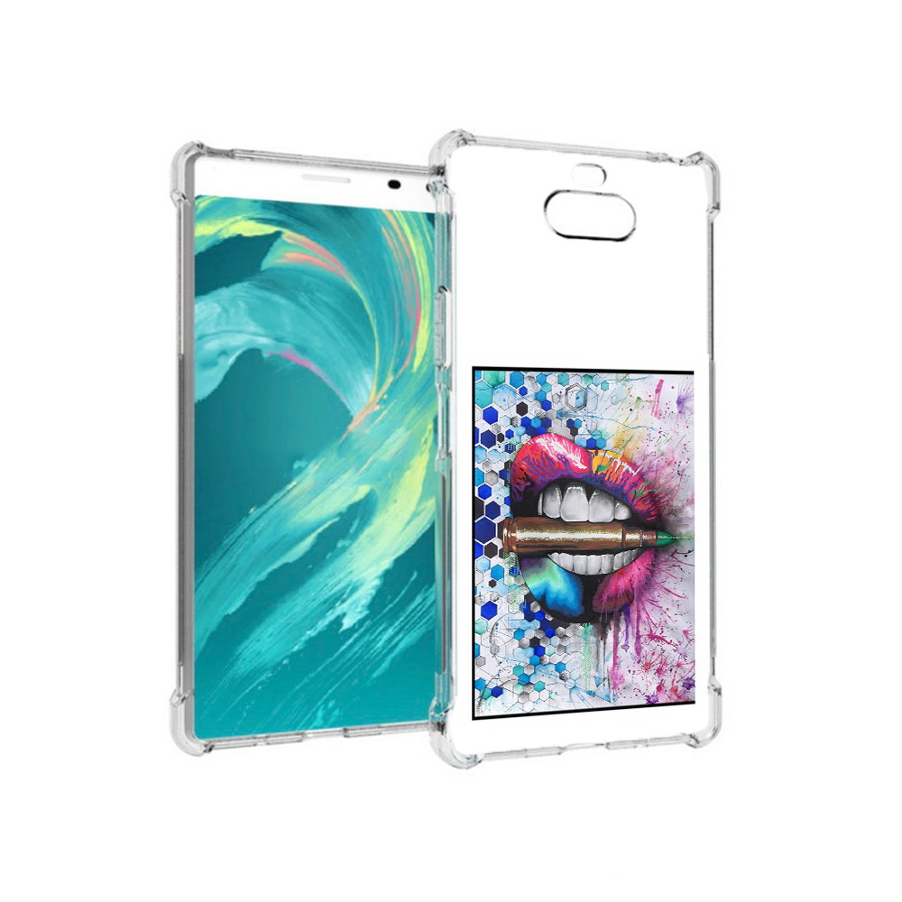 

Чехол MyPads Tocco для Sony 8 разноцветные губы с пулей (PT140835.236.571), Прозрачный, Tocco