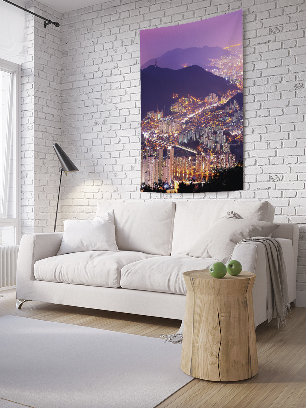 

Вертикальное фотопанно на стену JoyArty Город в горах 150x200 см, Город в горах