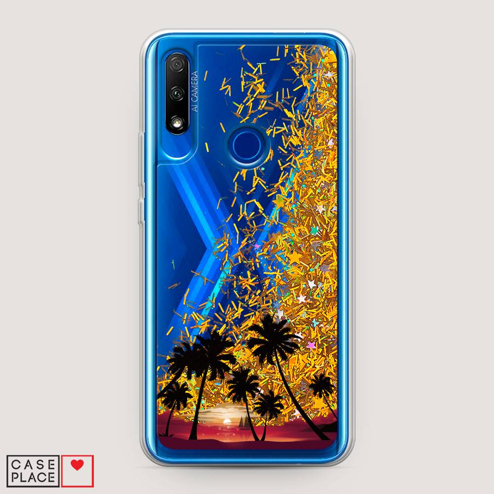 

Чехол Awog на Honor 9X "Закат и пальмы", Красный, 69990-1