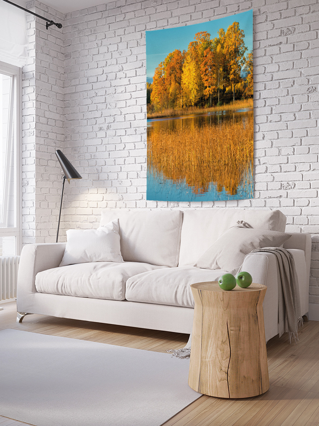 

Вертикальное фотопанно на стену JoyArty Осенняя осока 150x200 см, Осенняя осока