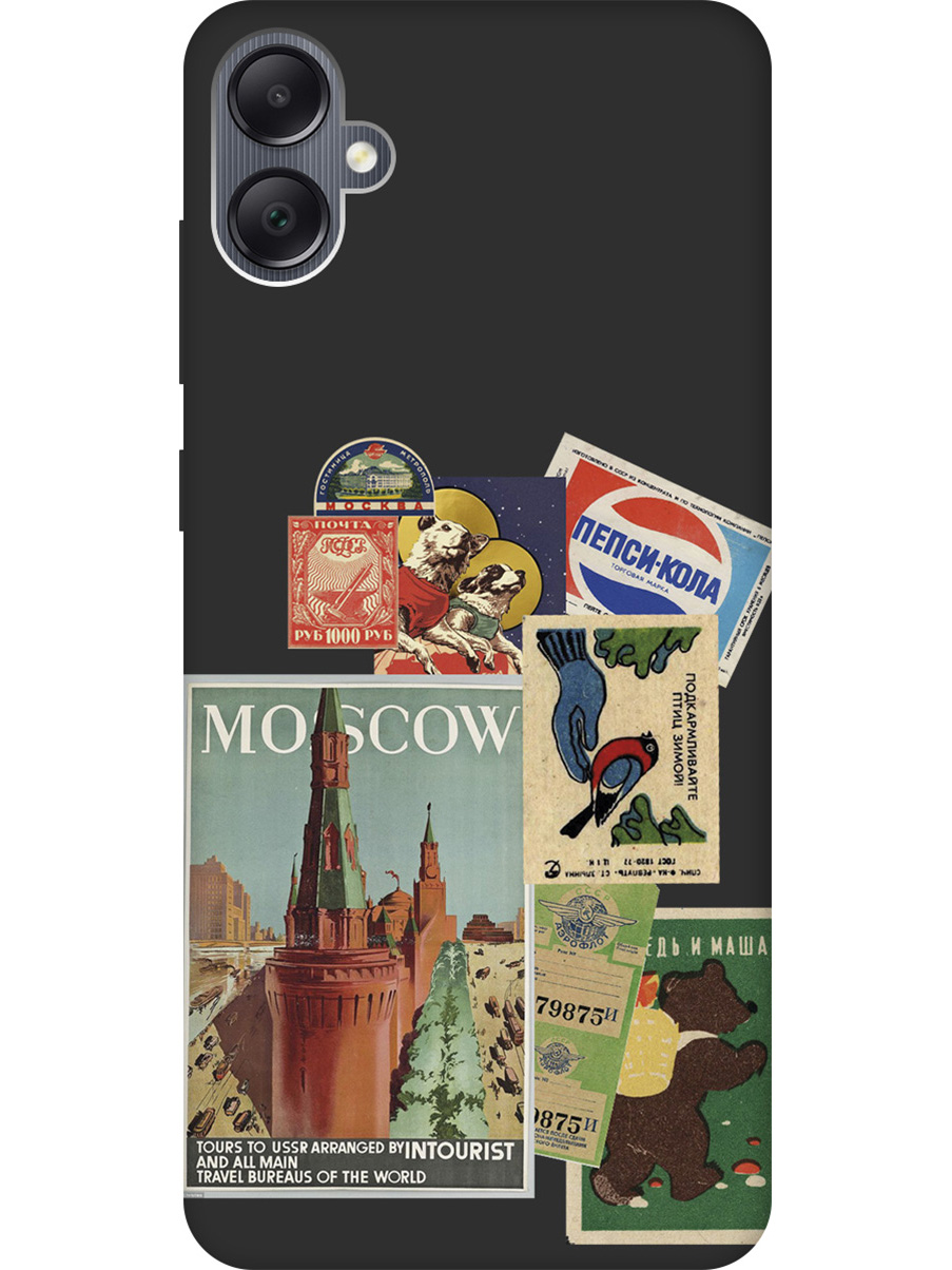 

Матовый Soft Touch силиконовый чехол на Samsung Galaxy A05 "Soviet Stickers" черный, Черный;голубой;зеленый;красный;синий, 20001453