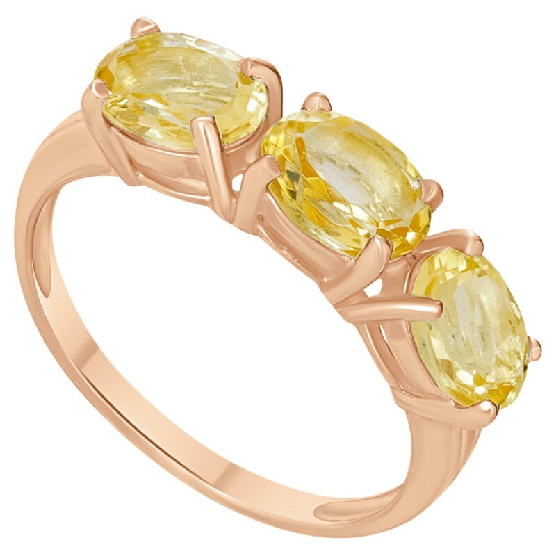 

Кольцо из серебра с цитрином р., LAZURIT-ONLINE 793202, 793202