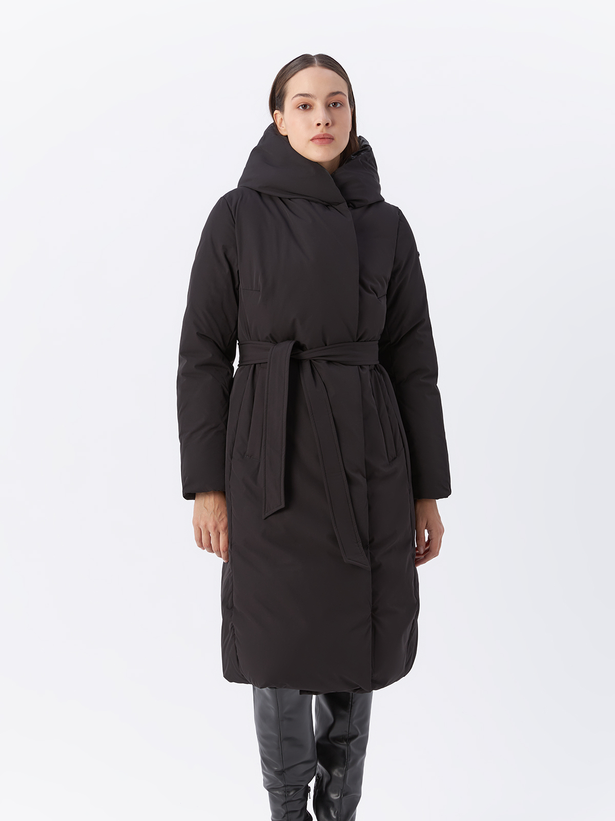 Пальто женское Veralba VEF-192MW черное 46