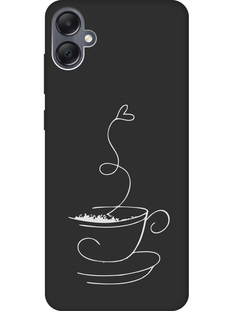 

Матовый Soft Touch силиконовый чехол на Samsung Galaxy A05 "Coffee Love W" черный, Черный;белый, 20001453