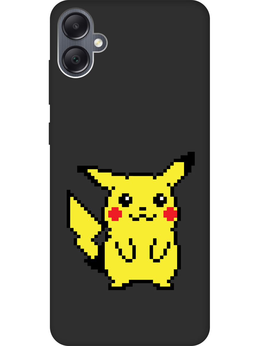 

Матовый Soft Touch силиконовый чехол на Samsung Galaxy A05 "Pixel Pikachu" черный, Черный;желтый;красный, 20001453