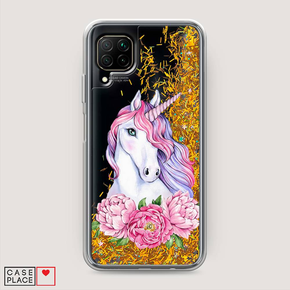 

Чехол Awog "Единорог с пионами" для Huawei Nova 6 SE, 611790-1