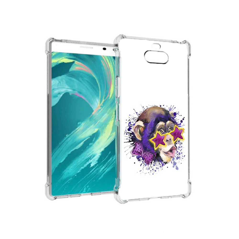 

Чехол MyPads Tocco для Sony 8 обезьяна в очках (PT140835.236.524), Прозрачный, Tocco