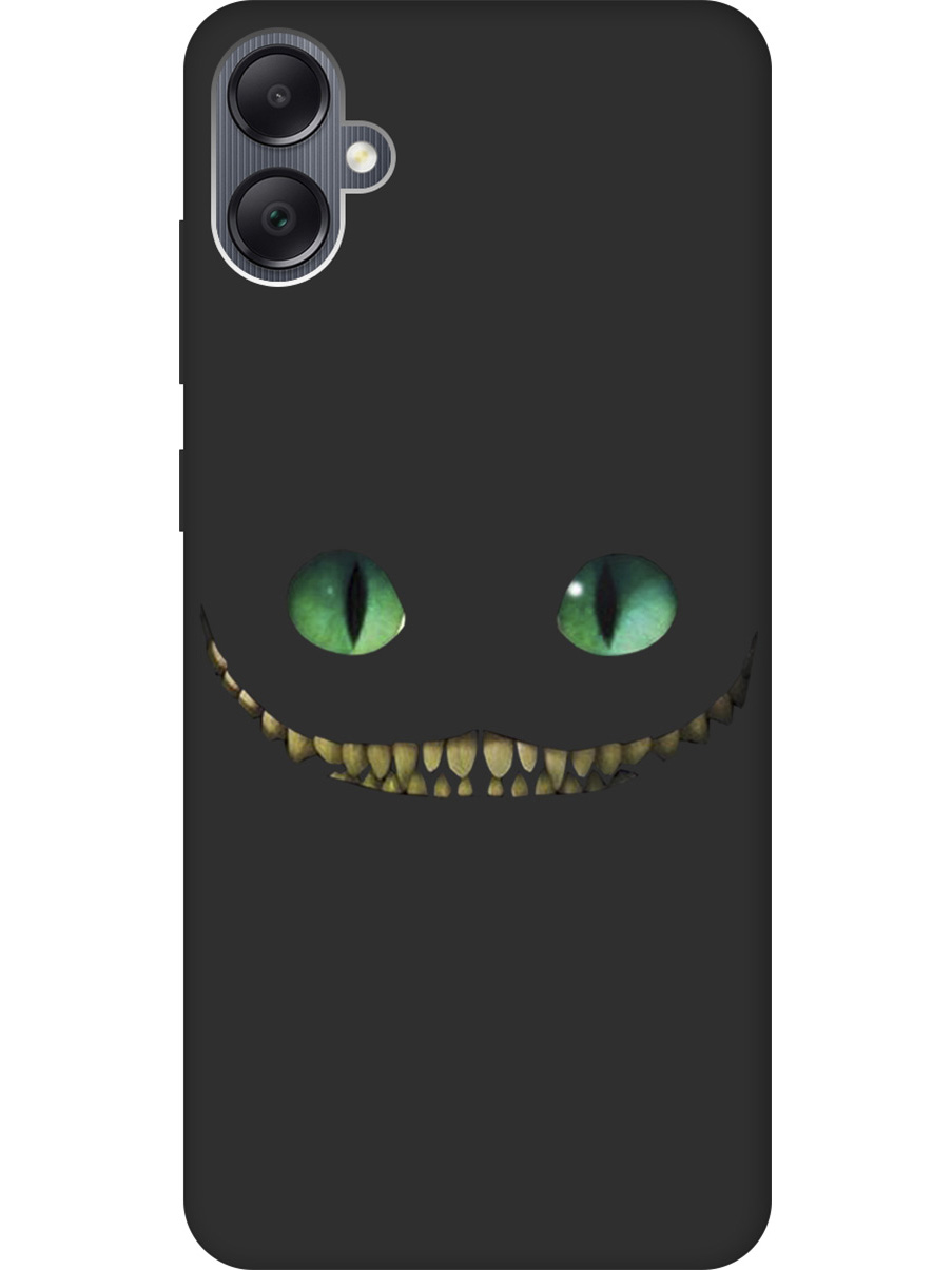 

Матовый Soft Touch силиконовый чехол на Samsung Galaxy A05 "Cheshire Cat" черный, Черный;зеленый, 20001453