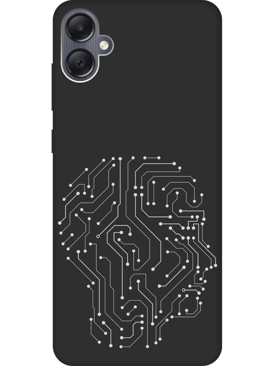 

Матовый Soft Touch силиконовый чехол на Samsung Galaxy A05 "Mindmap" черный, Черный;белый, 20001453