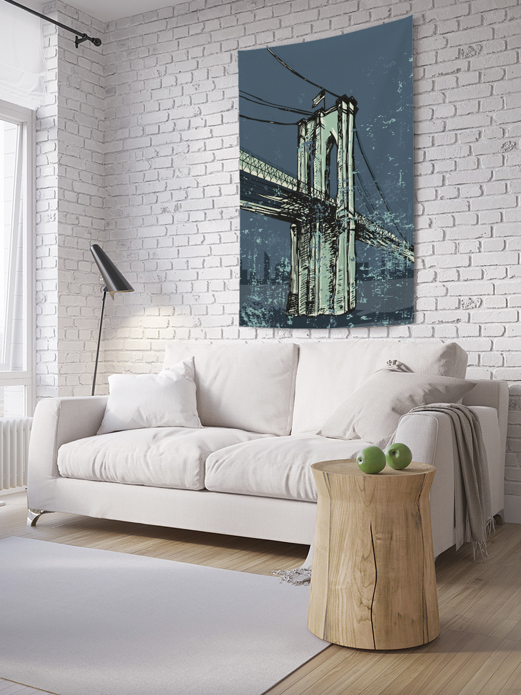 

Вертикальное фотопанно на стену JoyArty Винтажный мост 150x200 см, Винтажный мост