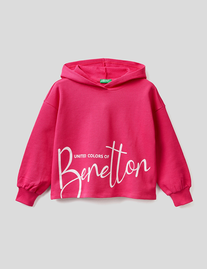 

Толстовка детская Benetton 22P_3J68C200C_3L5_M розовый р.128, 22P_3J68C200C_3L5