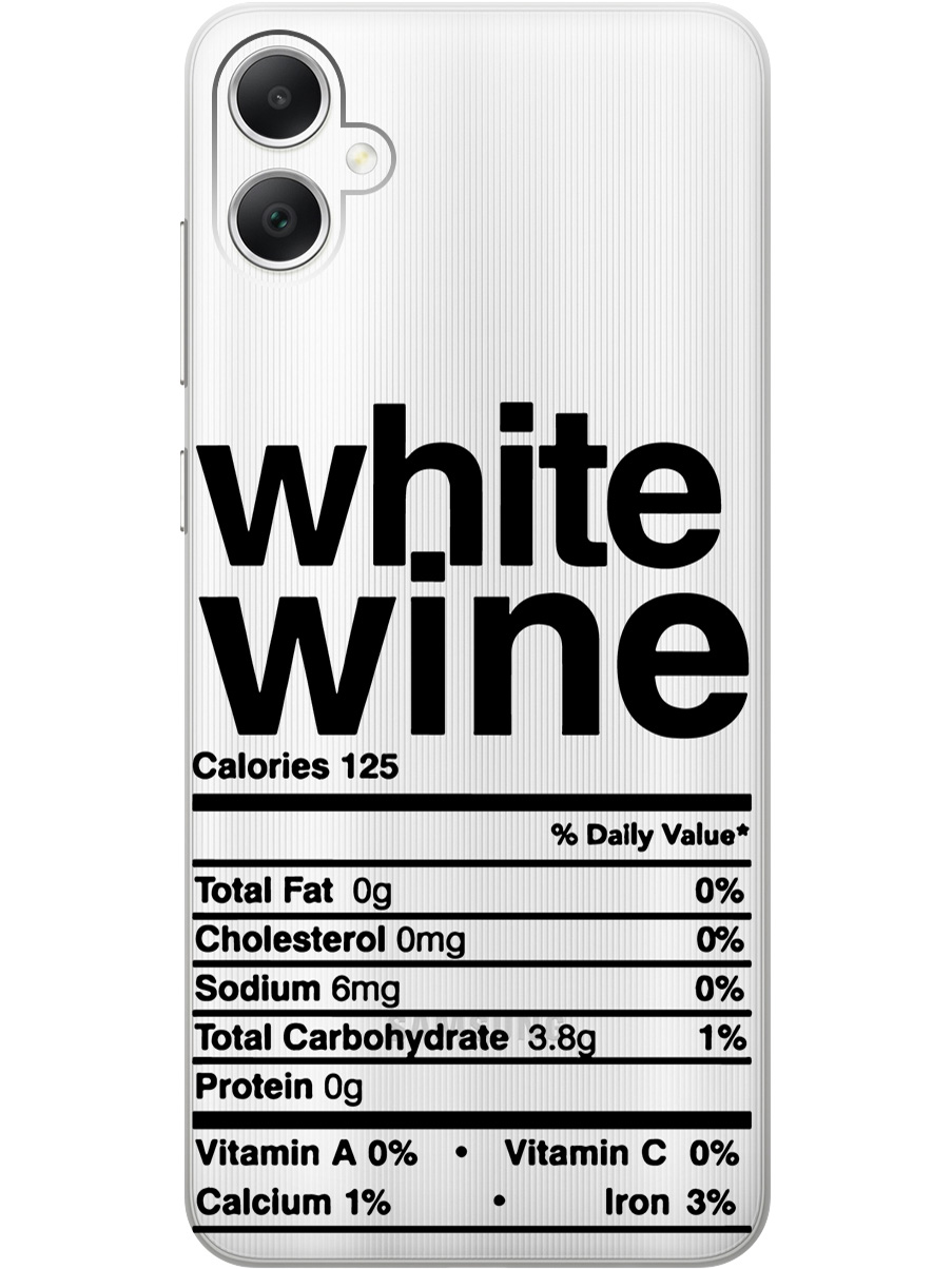 

Силиконовый чехол на Samsung Galaxy A05 "Wine", Прозрачный;черный, 20001452