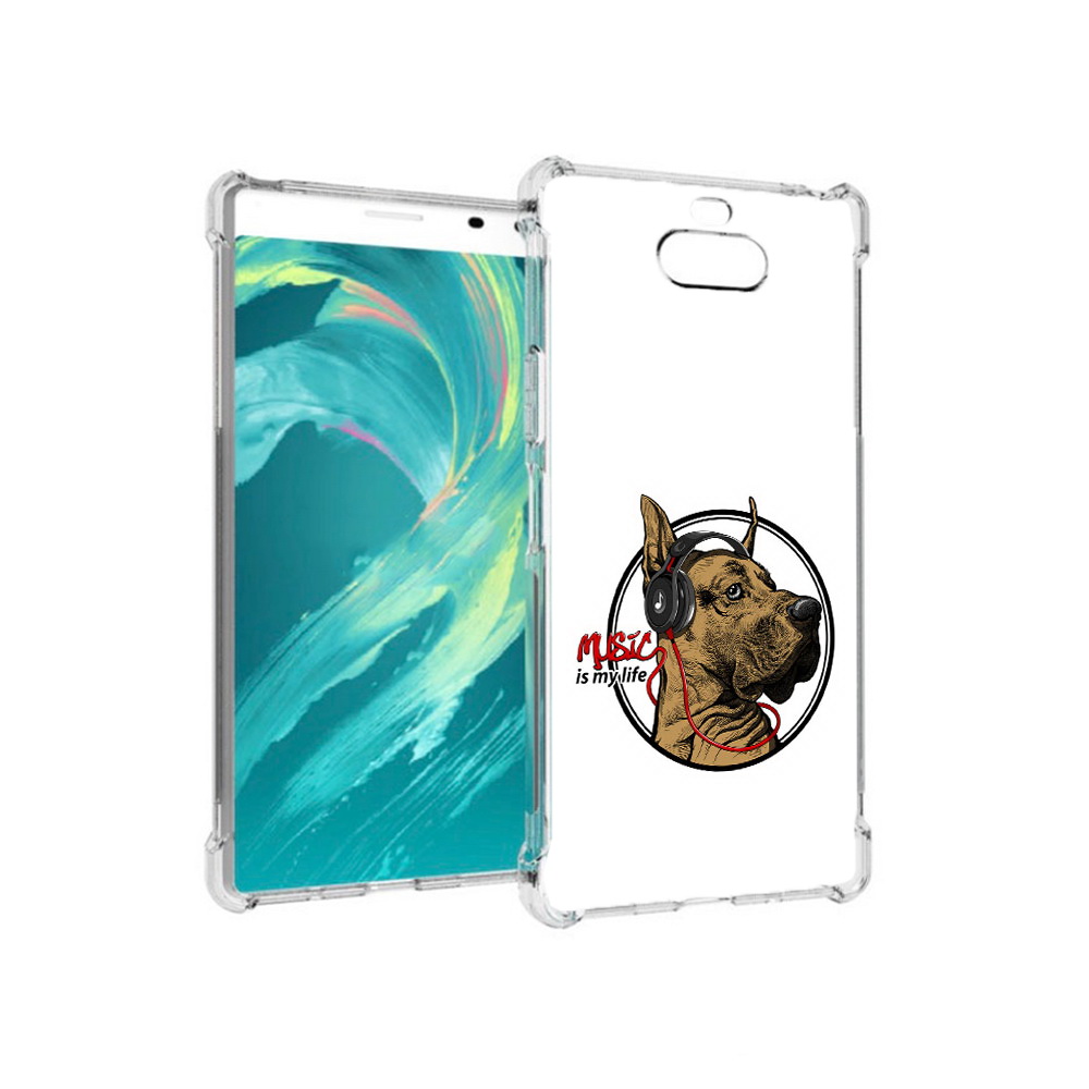 

Чехол MyPads Tocco для Sony 8 музыкальная собака (PT140835.236.490), Прозрачный, Tocco