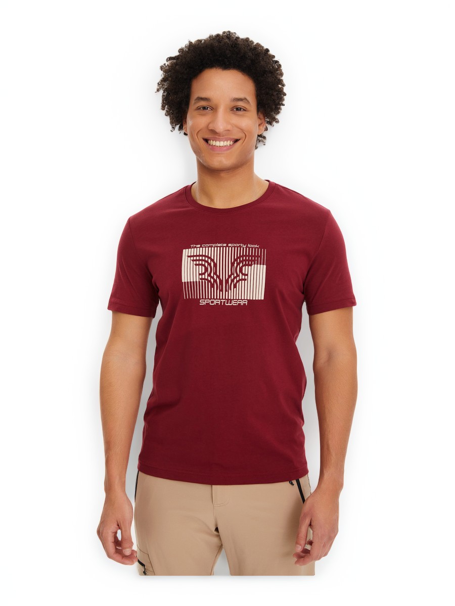 

Футболка мужская Bilcee Men's T-Shirt красная 2XL, Красный, Men's T-Shirt