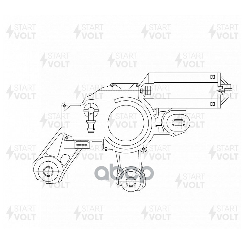 Мотор стеклоочистителя VAG FABIA 07- задн.
