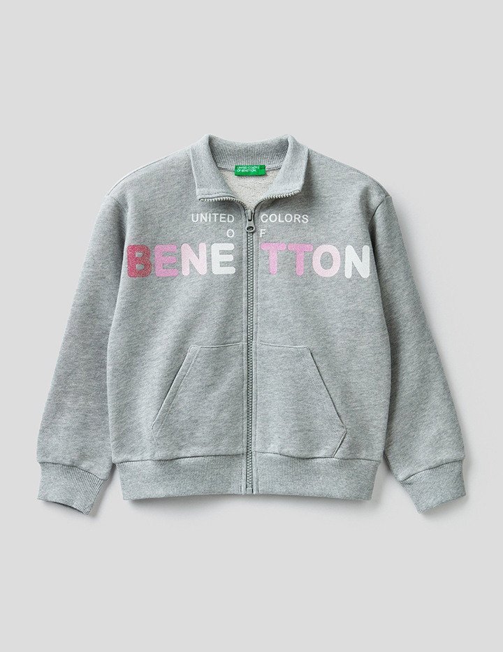 

Толстовка детская Benetton 22P_3J68C5933_501_S серый р.122, 22P_3J68C5933_501