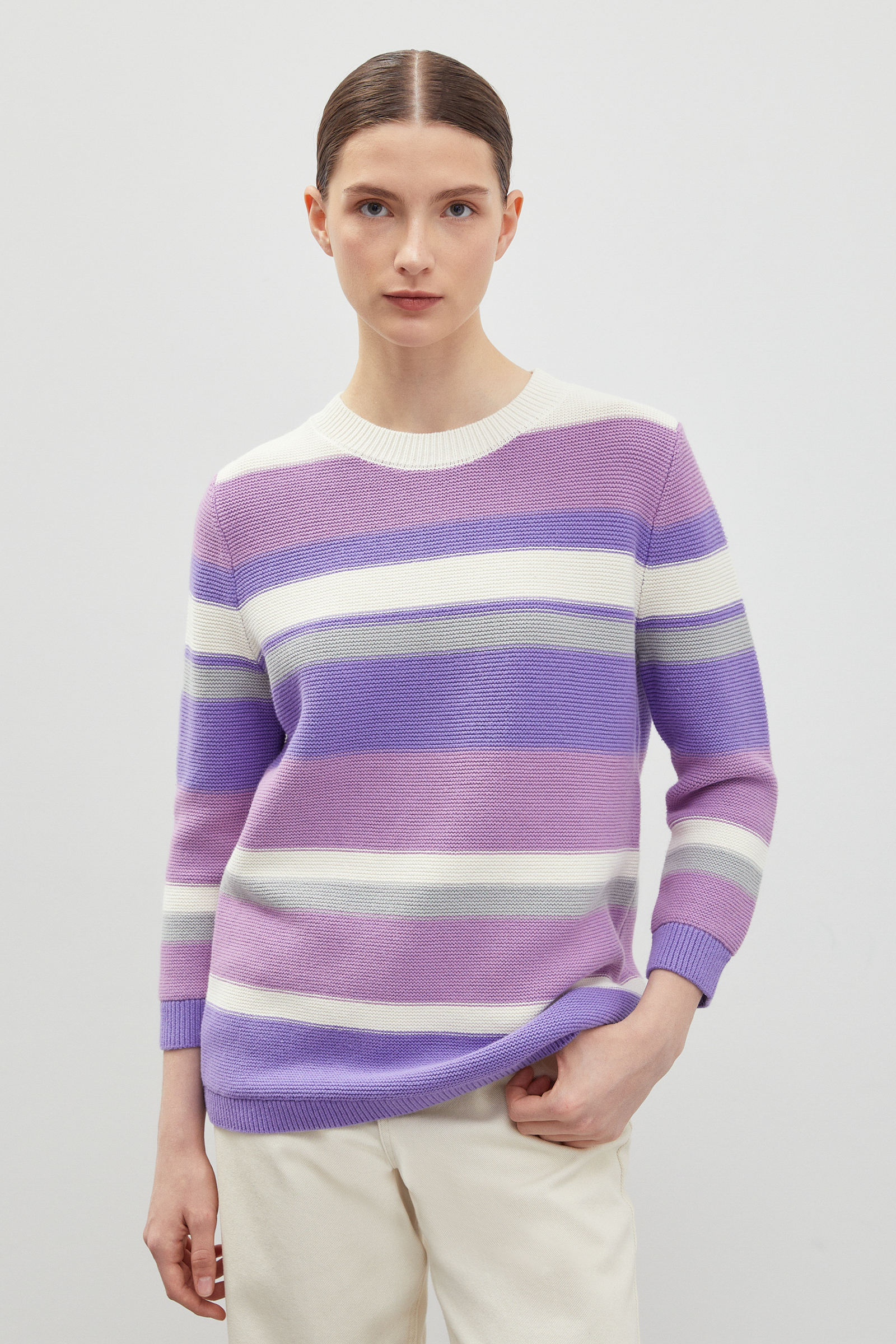 

Джемпер женский Finn Flare B21-11105 фиолетовый M, B21-11105