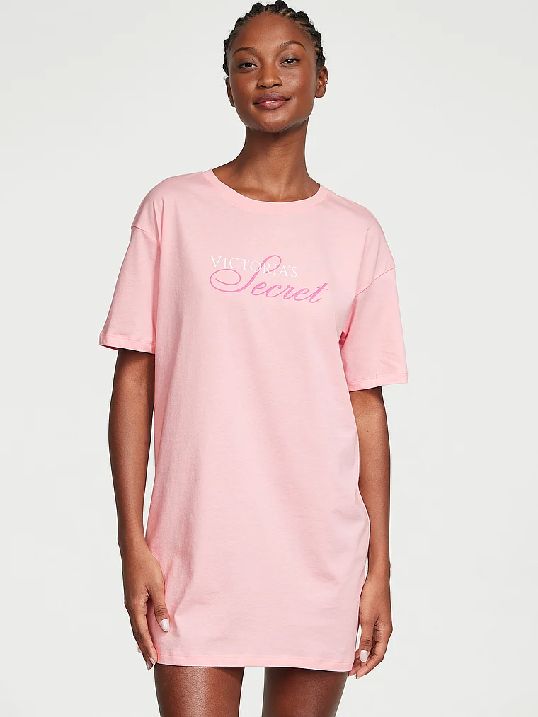 Ночная сорочка женская Victorias Secret 11192153 розовая М/L