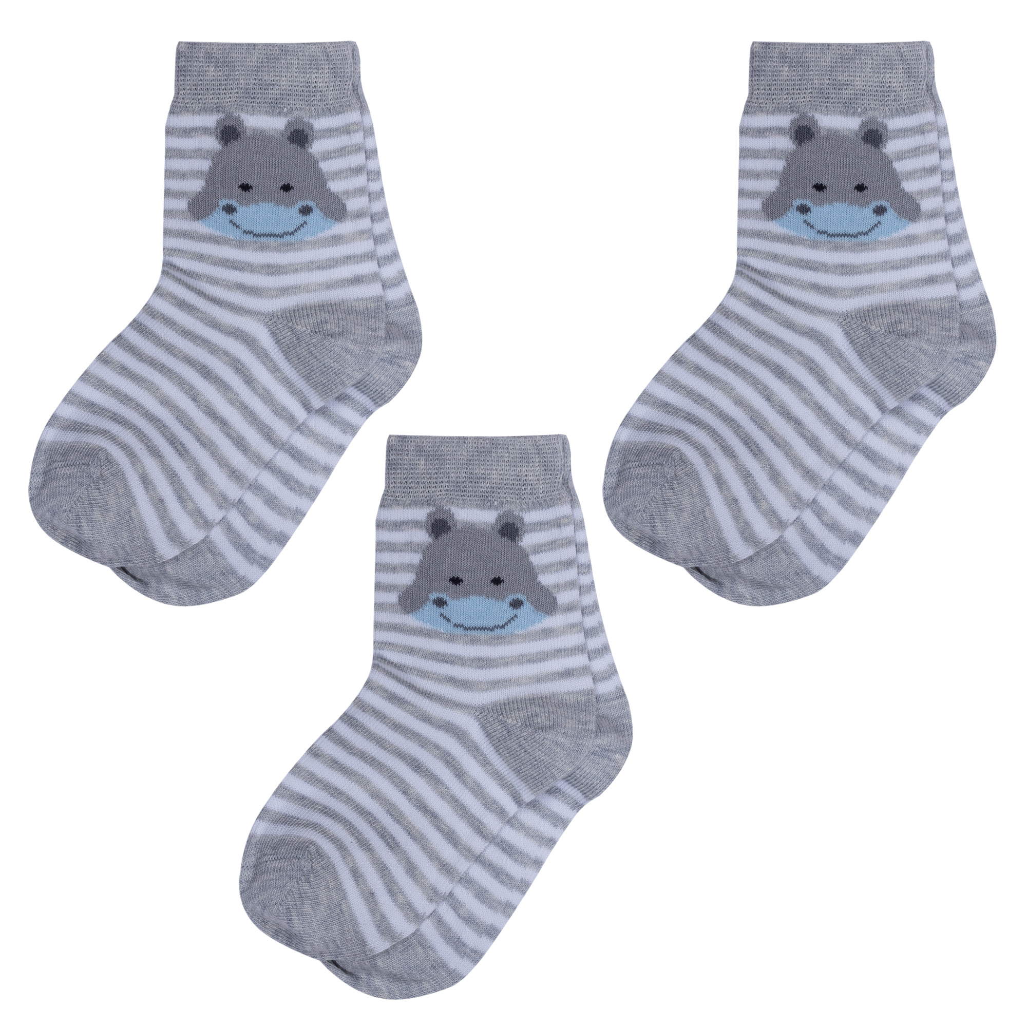 

Носки для мальчиков Rusocks 3-Д3-13788 серый; белый 20-22, 3-Д3-13788