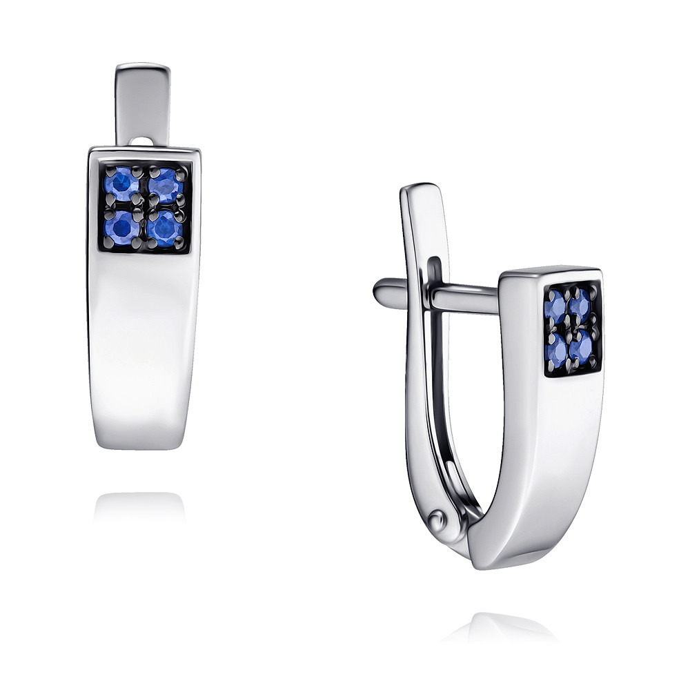

Серьги из белого золота с сапфиром ADAMAS 2418922-А51ДЧ-542, 2418922-А51ДЧ-542
