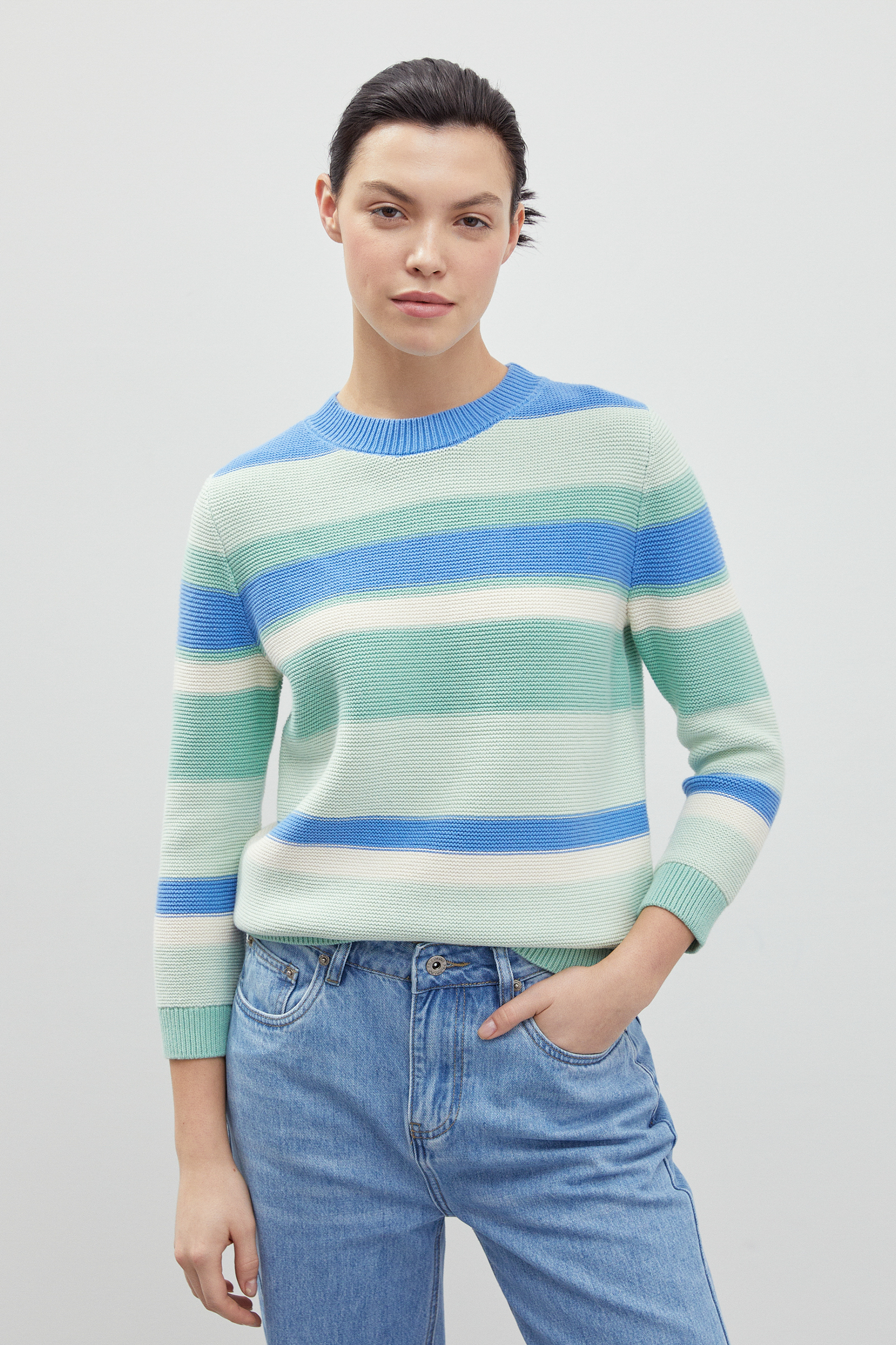 

Джемпер женский Finn Flare B21-11105 зеленый XL, B21-11105