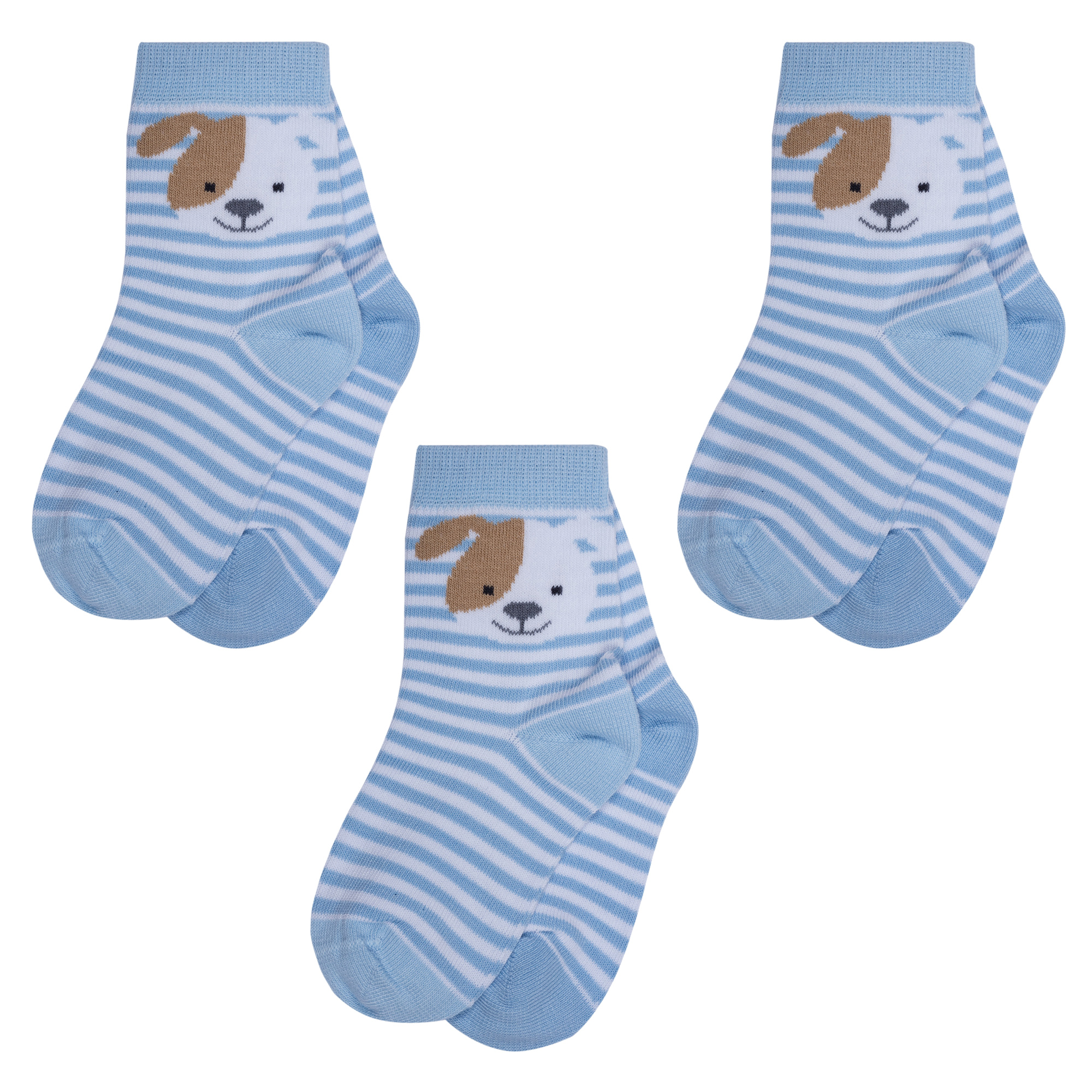 

Носки для мальчиков Rusocks 3-Д3-13788 голубой; белый; коричневый 20-22, 3-Д3-13788