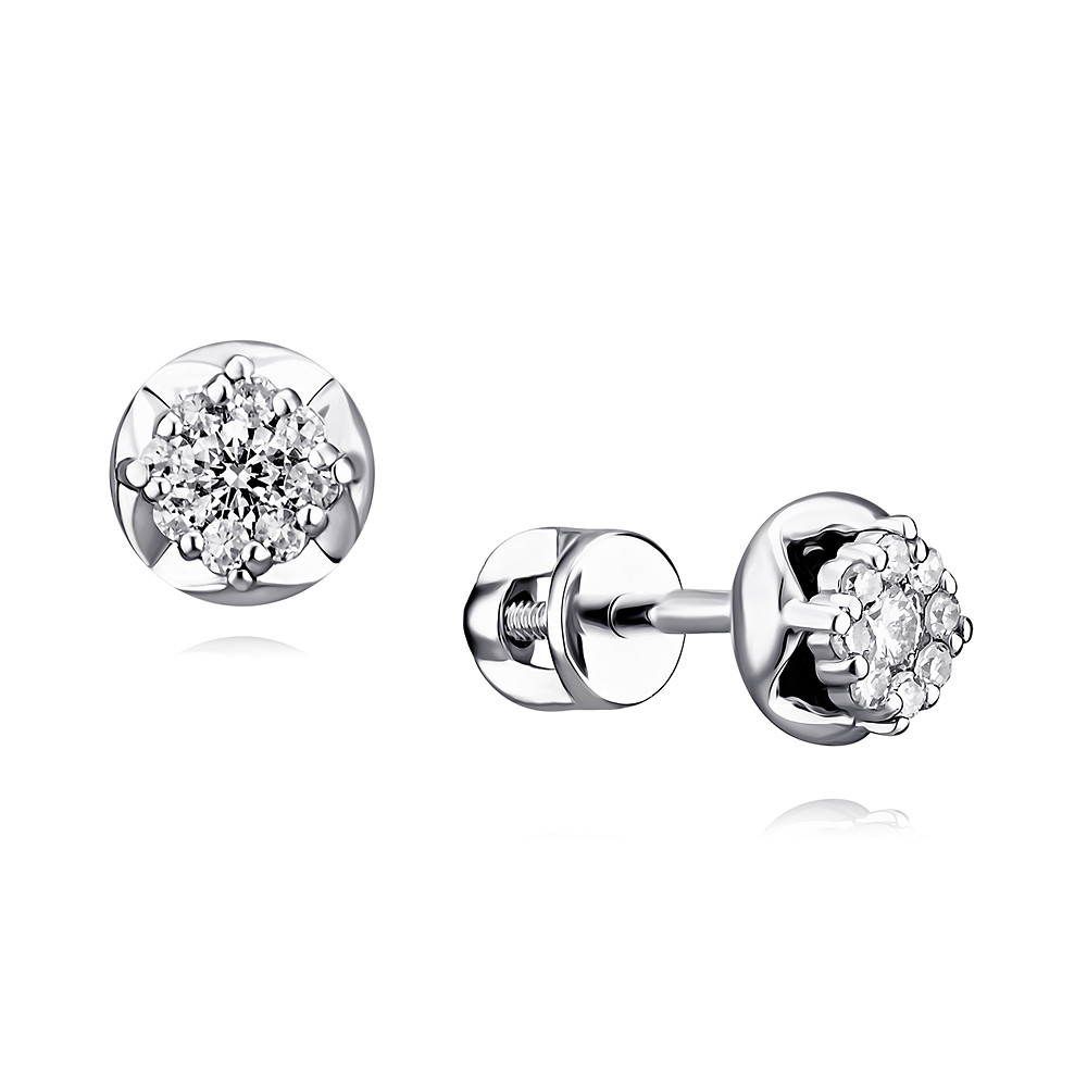 

Серьги из белого золота с бриллиантом ADAMAS 2157929/01-А511Д-41, 2157929/01-А511Д-41