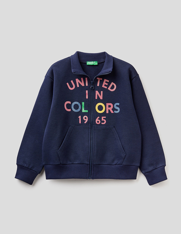 

Толстовка детская Benetton 22P_3J68C5933_252_L синий р.140, 22P_3J68C5933_252