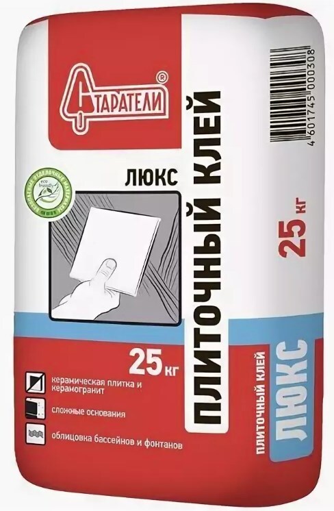 

Клей для плитки Старатели Люкс 25 кг, Серый