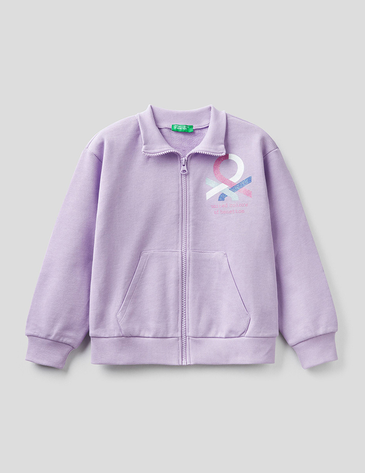 

Толстовка детская Benetton 22P_3J68C5933_07W_XS фиолетовый р.110, 22P_3J68C5933_07W