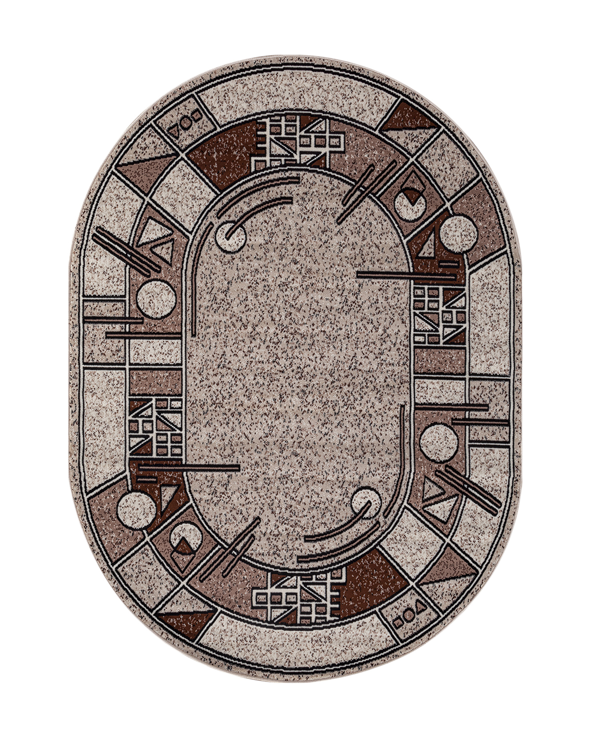 

Ковер Kitroom Plus Yucatan 200x300 овальный темно-бежевый ALBINA 3