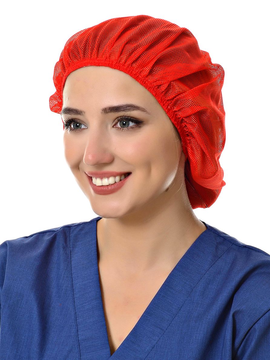 

Шапочка медицинская женская MedicalWear 602 красная 56-62 RU, Красный, чеп