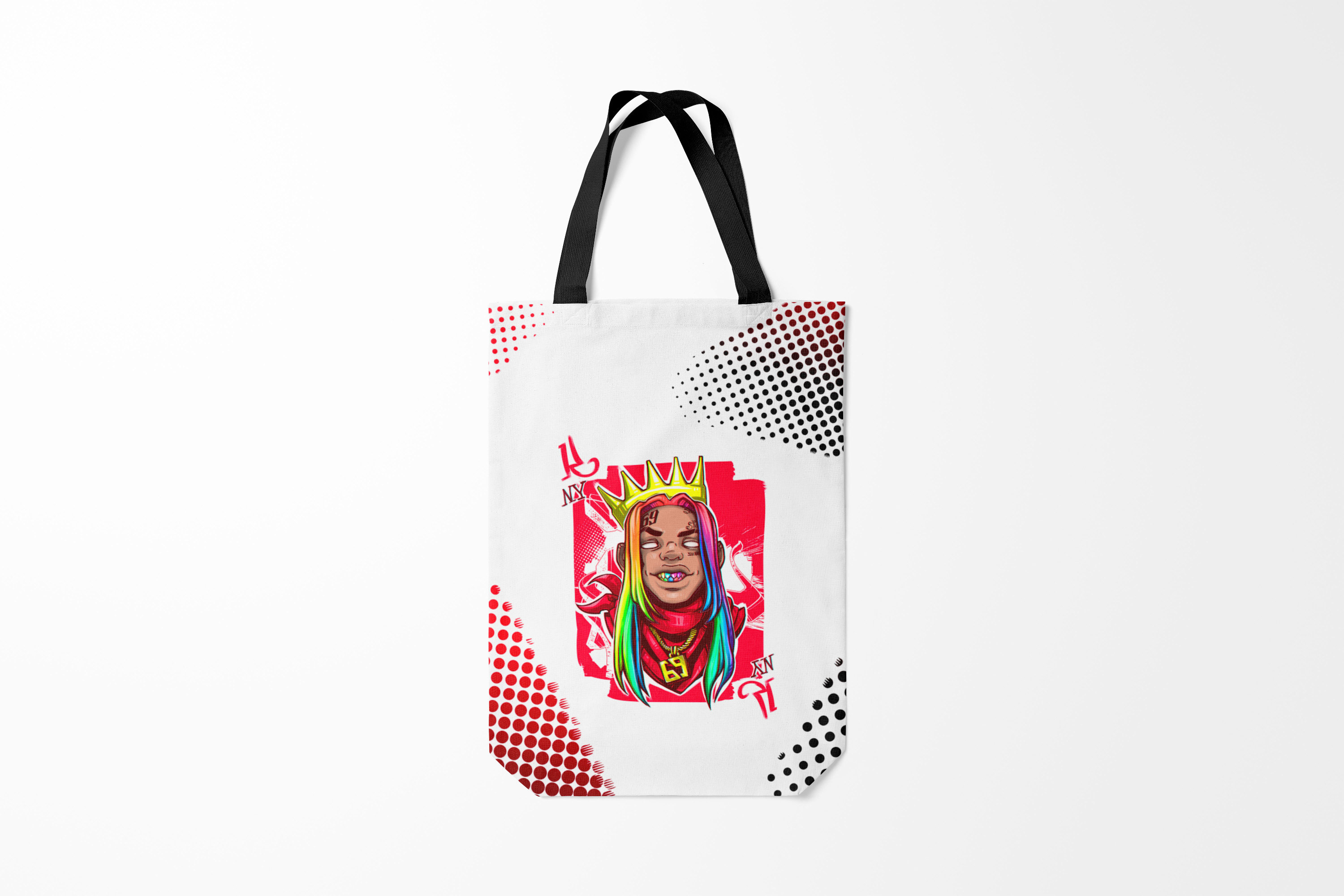 

Сумка шoппер унисекс Burnettie 6IX9INE 69, черный, 6IX9INE 69