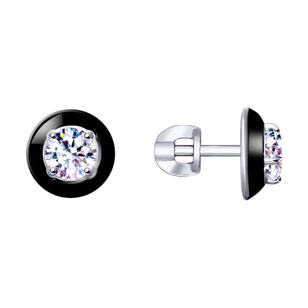 

Серьги из серебра SOKOLOV 94023144, фианит, 94023144