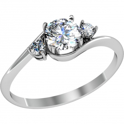 

Кольцо из серебра с фианитом р. 19 ПРИВОЛЖСКИЙ ЮВЕЛИР 271861-FA11, 271861-FA11