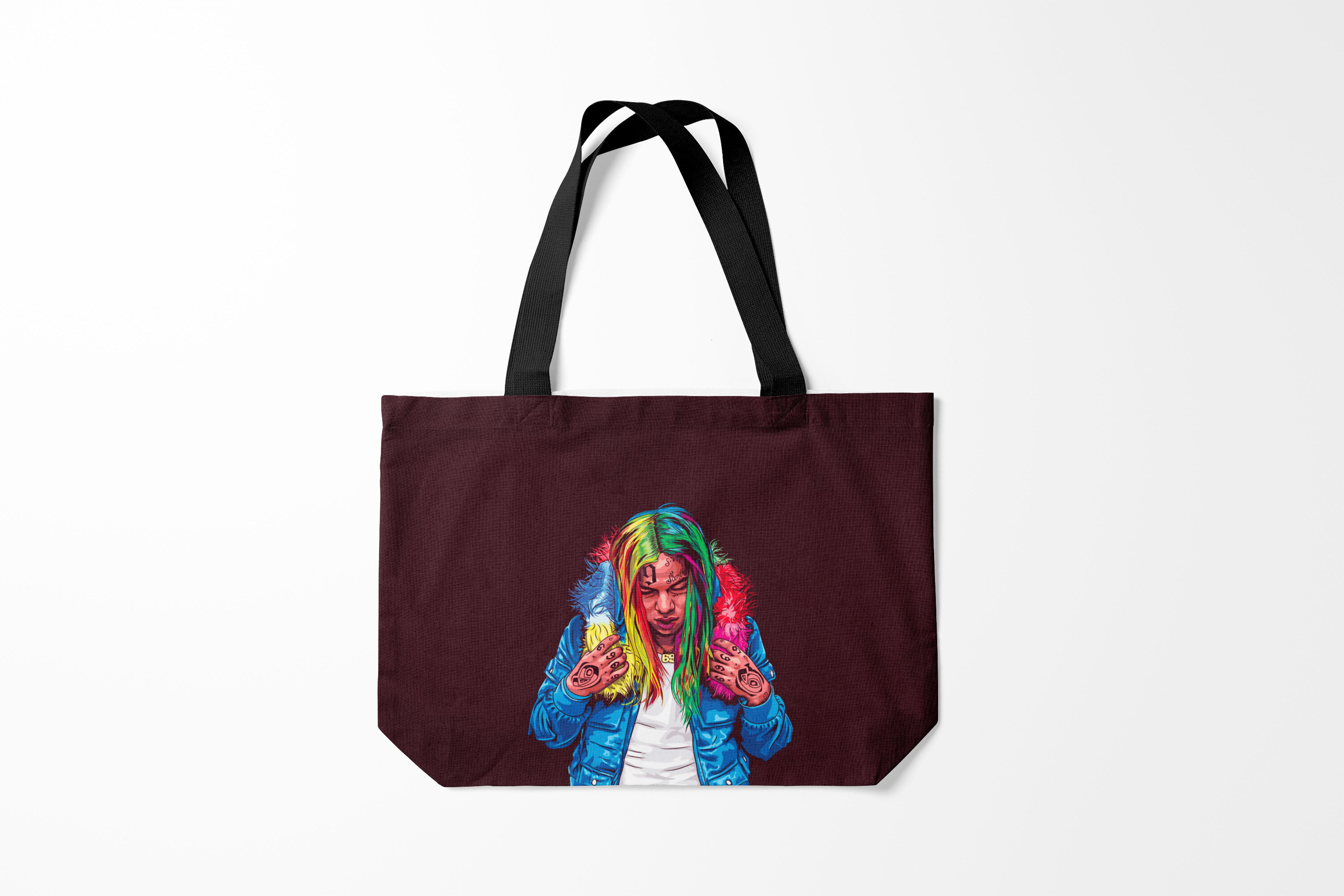 

Сумка шoппер унисекс Burnettie 6IX9INE, разноцветный, 6IX9INE