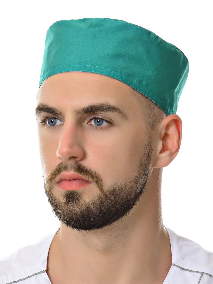 

Шапочка медицинская мужская MedicalWear 600 зеленая 56-62 RU, Зеленый, 601