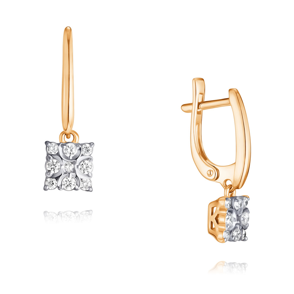 

Серьги из красного золота с фианитом ADAMAS 24039148/01-А50Д-72, 24039148/01-А50Д-72