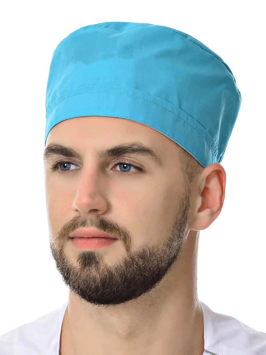 

Шапочка медицинская мужская MedicalWear 600 голубая 56-62 RU, 601