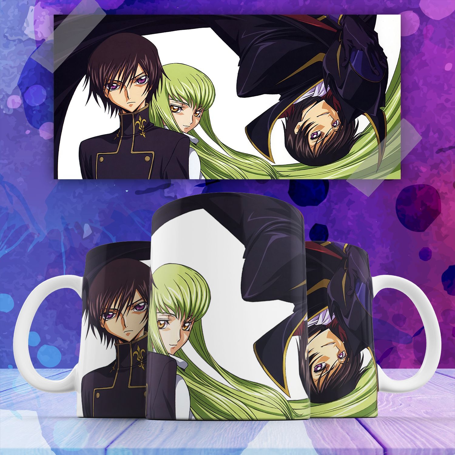 

Кружка Код Гиас Code Geass аниме с принтом 330 мл