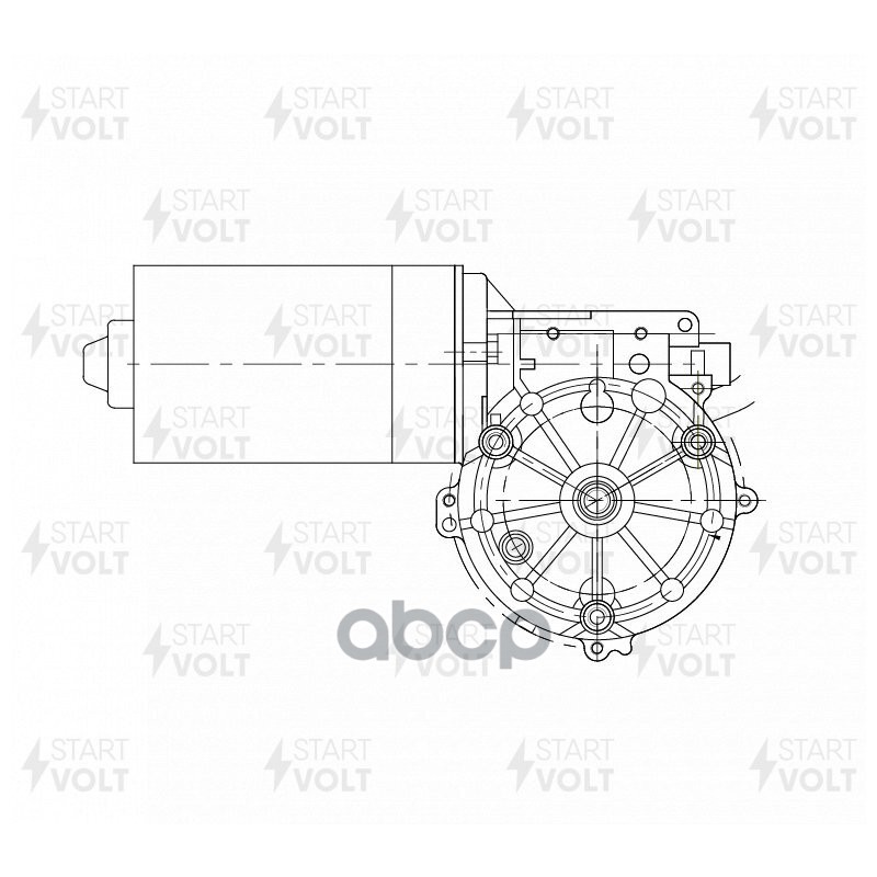 Мотор стеклоочистителя MB CW202 перед 8150₽